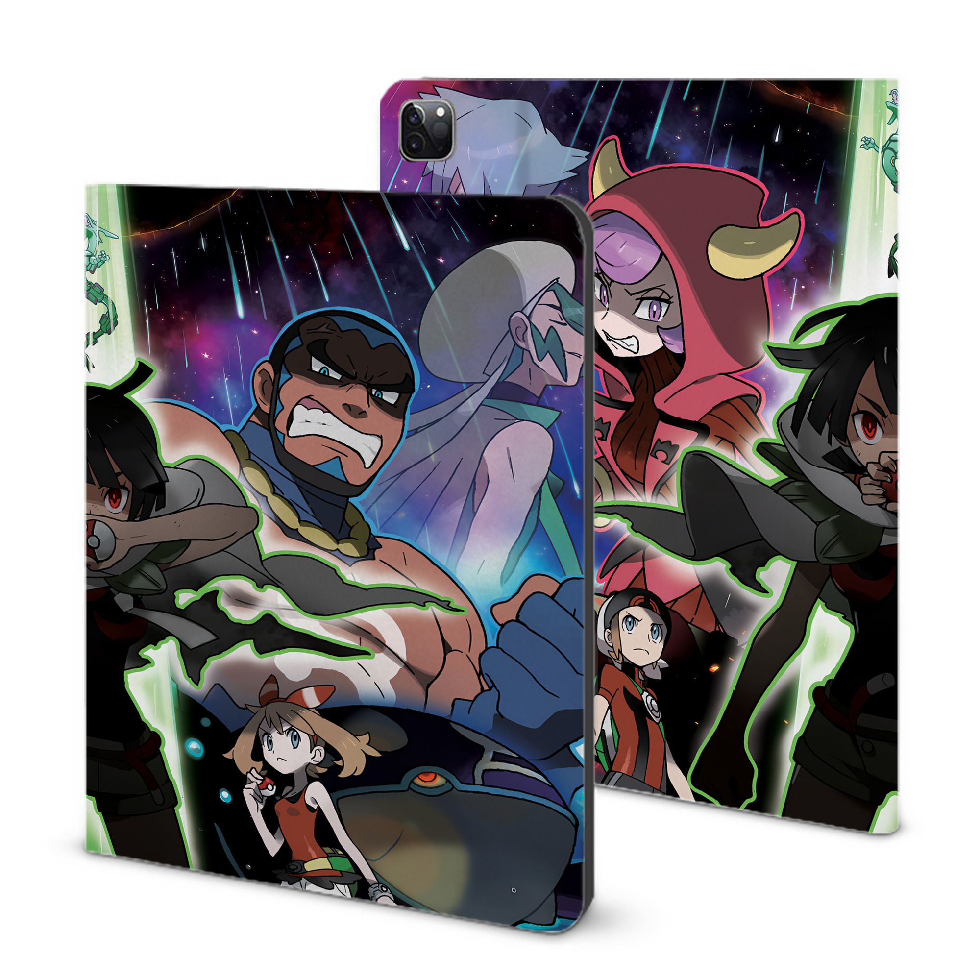 （画像用） ポケットモンスター Pokémon IPad ケース ブック型 PUレザー TPU 耐衝撃 軽量 薄型 ペン収納なし 全面保護 IPad 各モデル対応